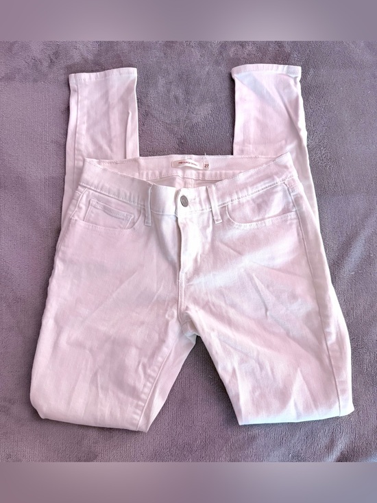 Levi's Pants - Levi’s 710 Super Skinny Jeans White W27 L30 High Rise Stretch